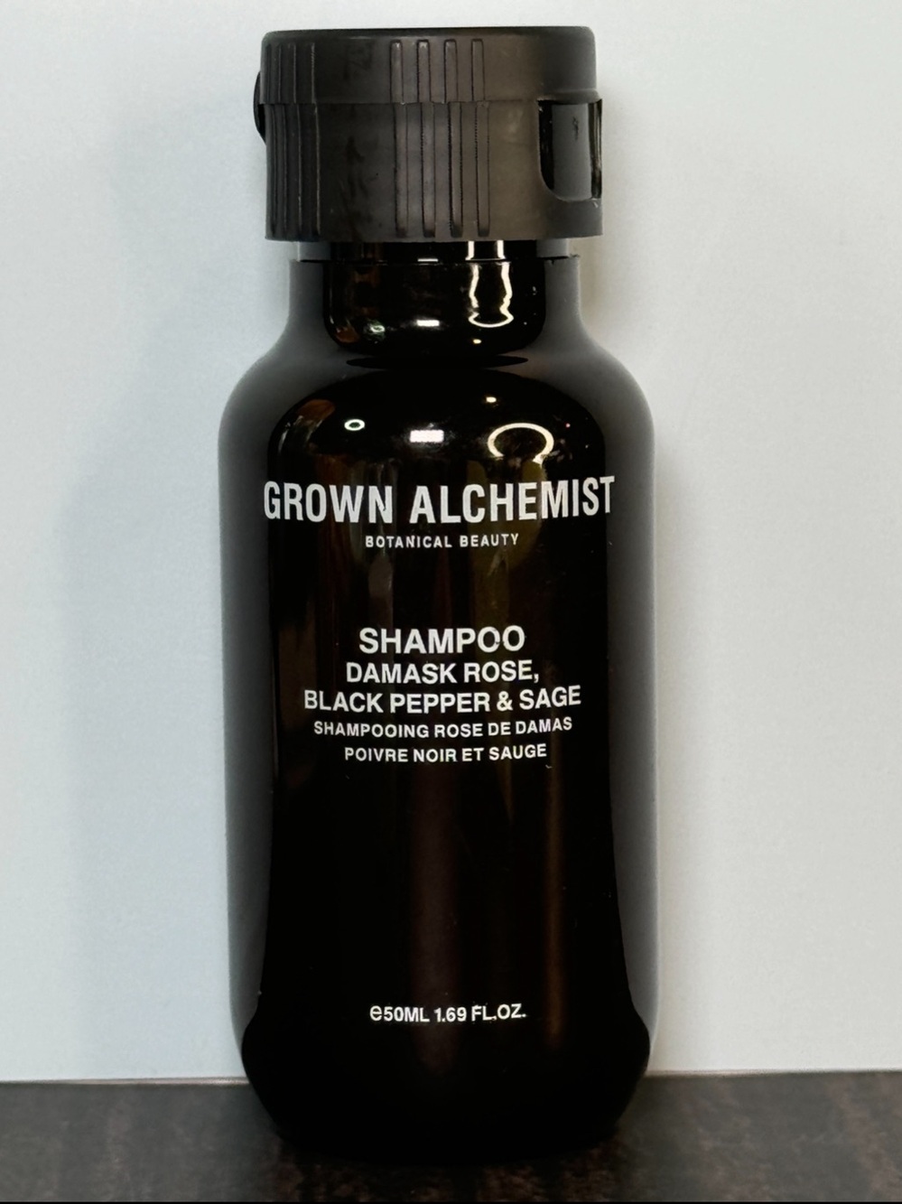 Grown Alchemist Shampoo -Damask Rose, Black Pepper, Sage- Travel Size NEW